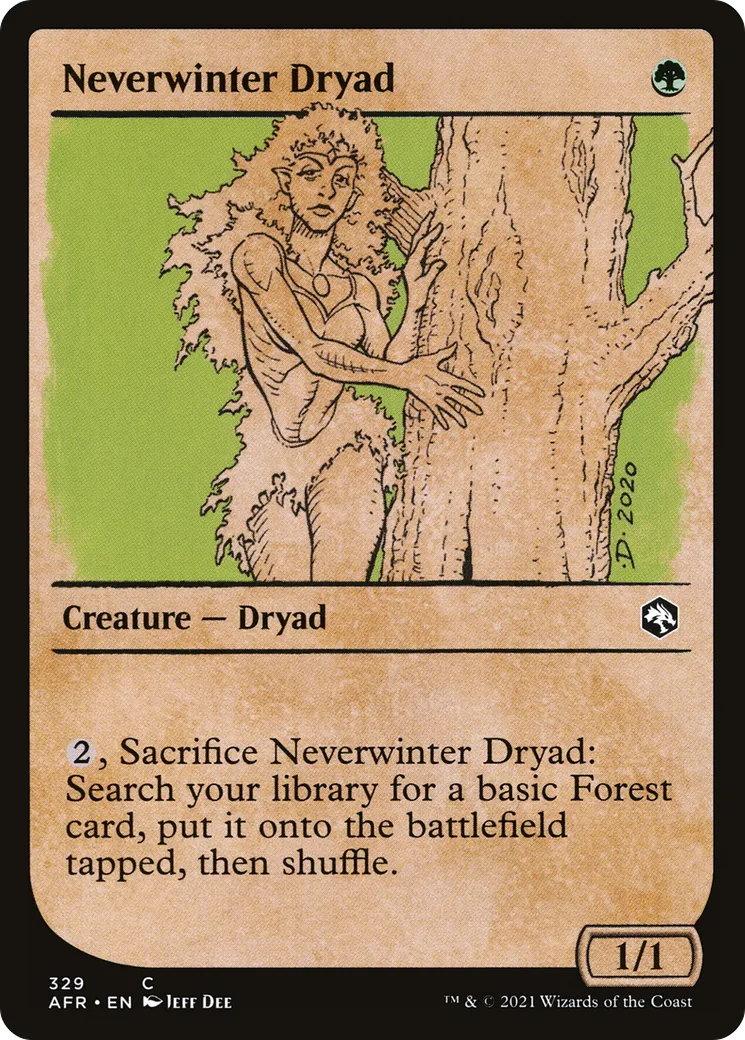 Neverwinter Dryad — Adventures in the Forgotten Realms — Magic: The Gathering