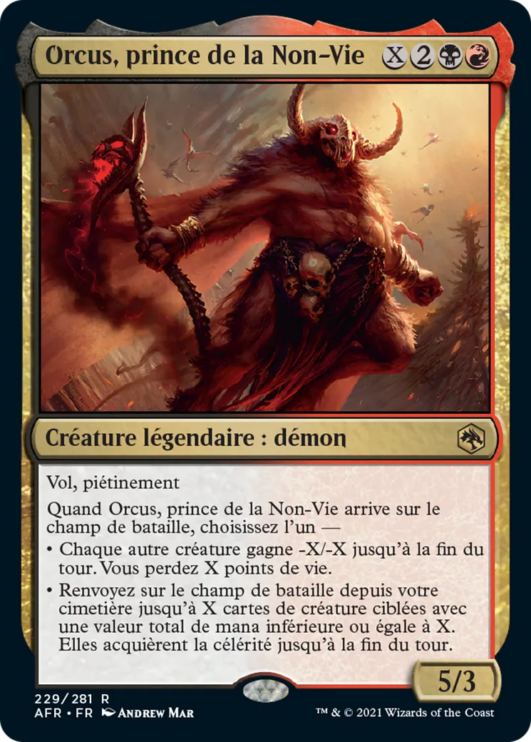 Orcus, prince de la Non-Vie — Adventures in the Forgotten Realms — Magic: The Gathering