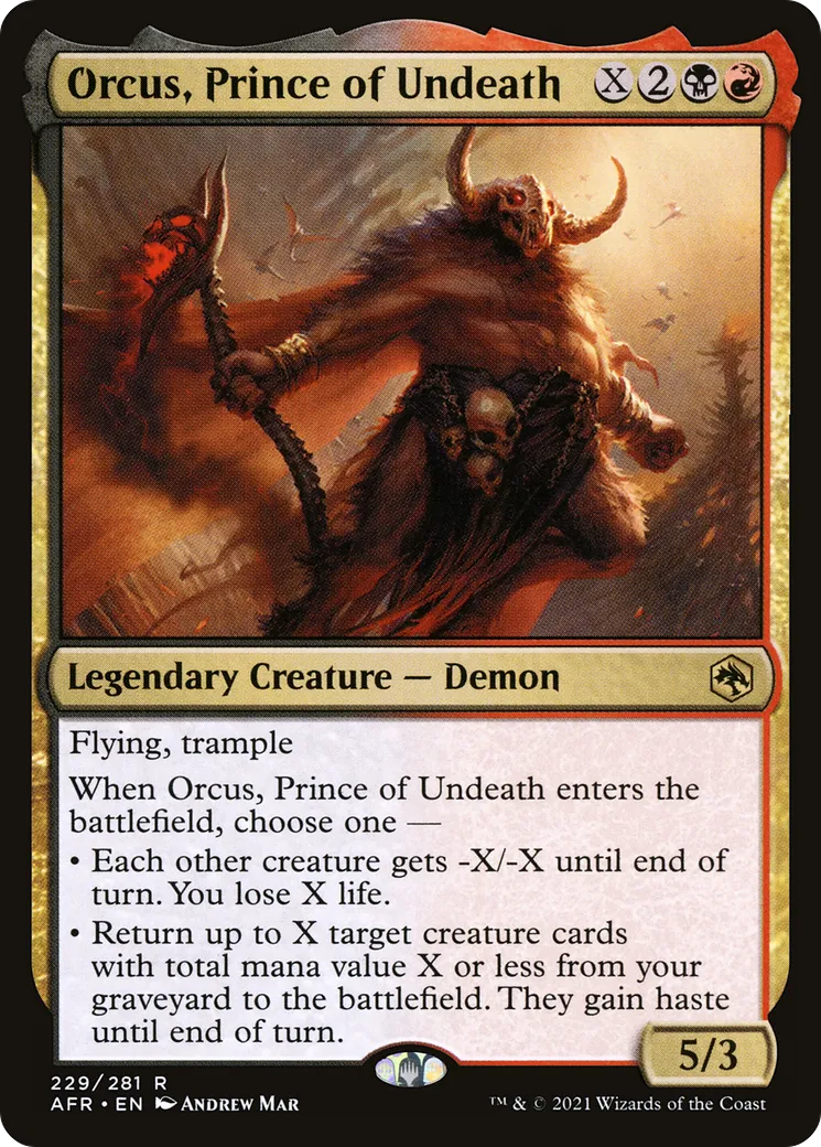 Orcus, Prince of Undeath — Adventures in the Forgotten Realms — Magic: The Gathering