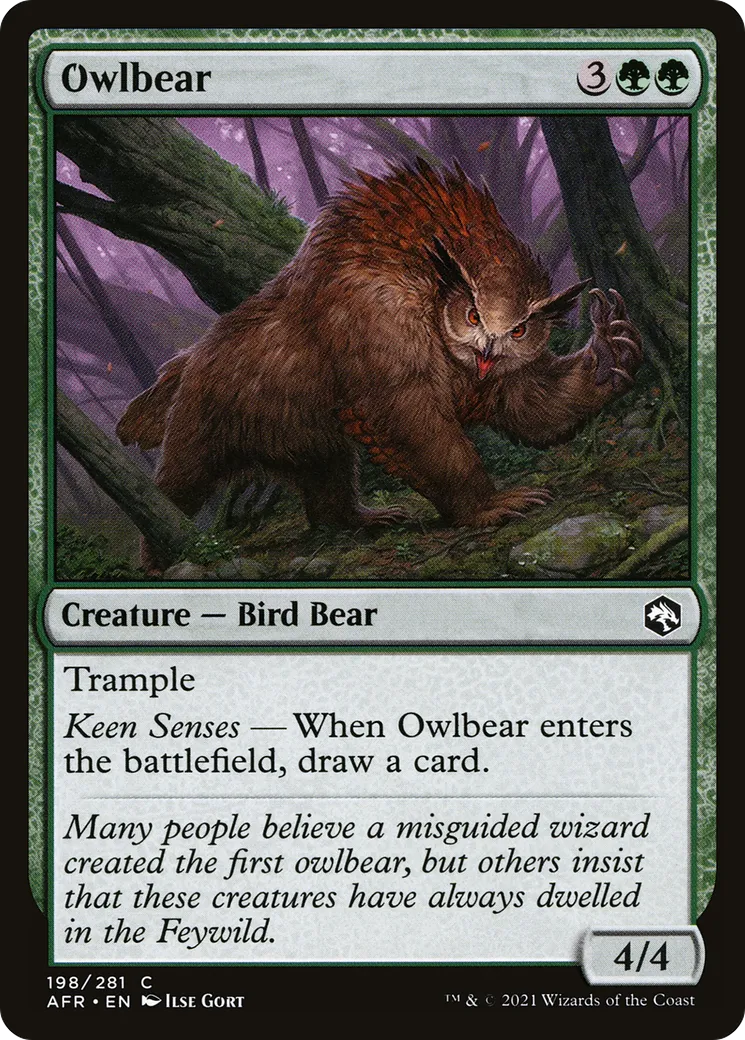 Owlbear — Adventures in the Forgotten Realms — Magic: The Gathering