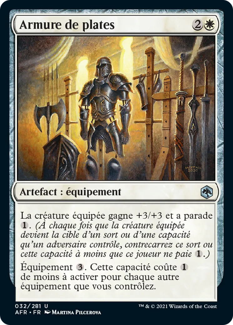 Armure de plates — Adventures in the Forgotten Realms — Magic: The Gathering