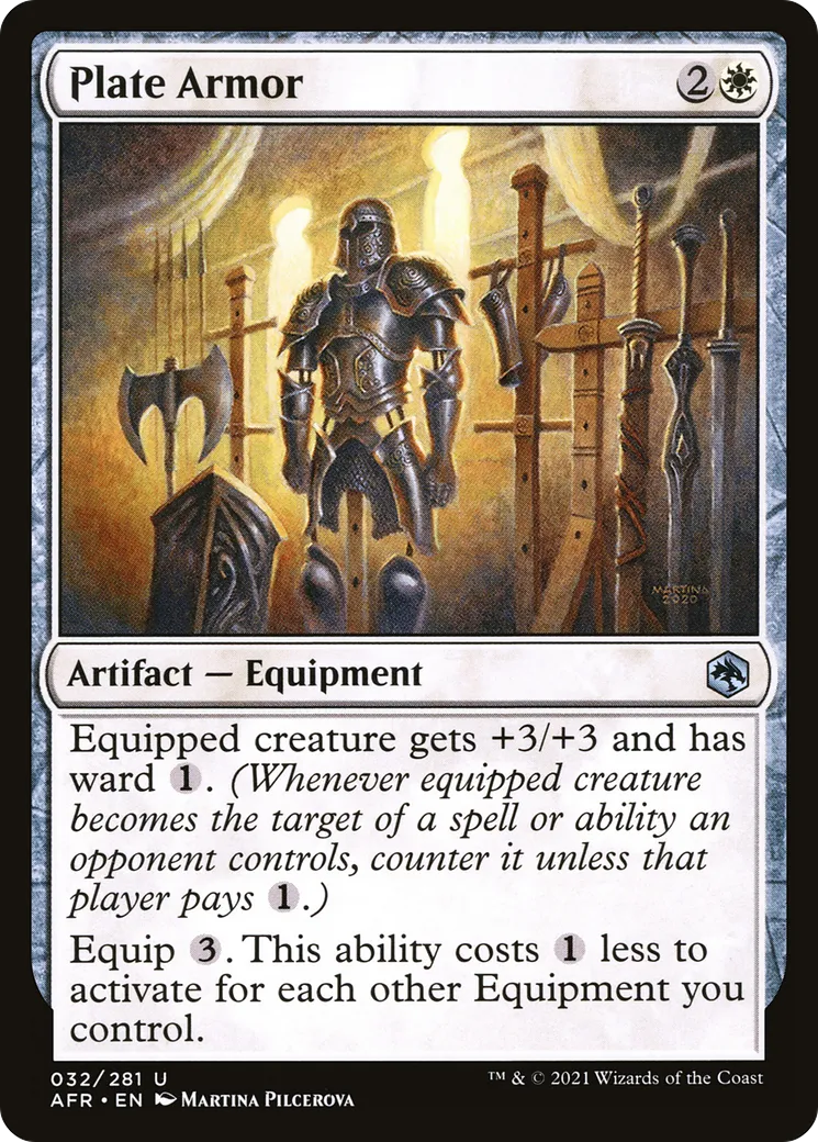 Armure de plates — Adventures in the Forgotten Realms — Magic: The Gathering