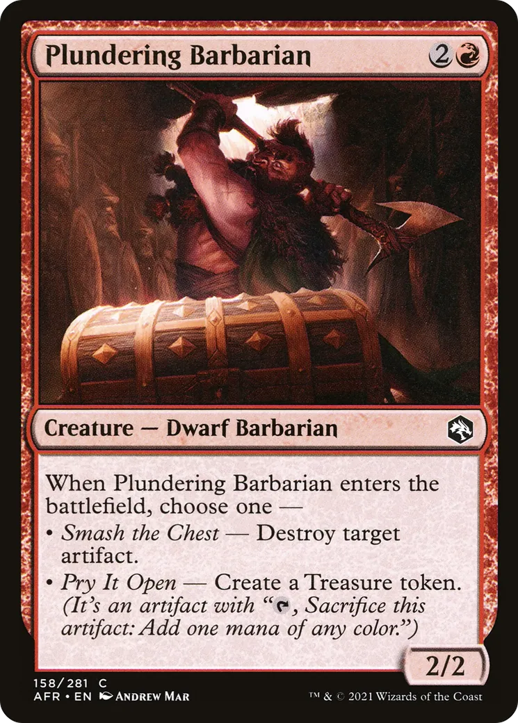 Barbare saccageur — Adventures in the Forgotten Realms — Magic: The Gathering