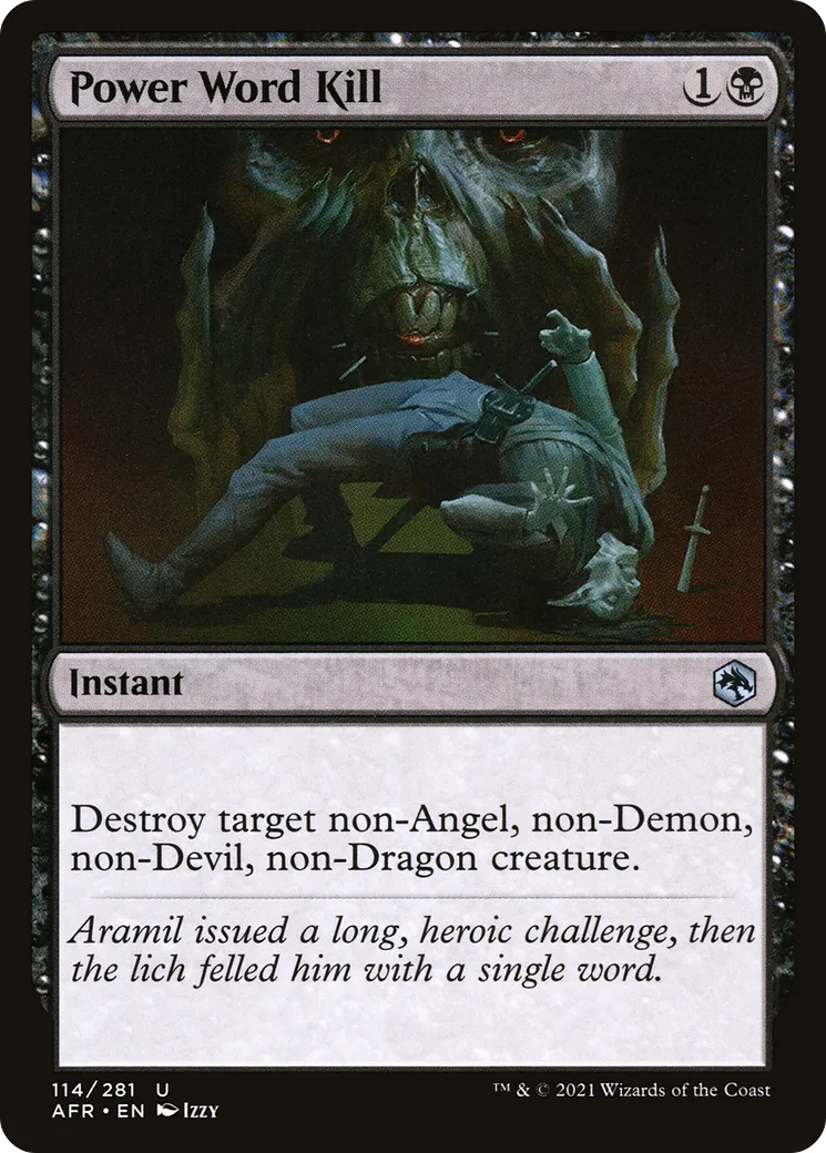 Mot de pouvoir mortel — Adventures in the Forgotten Realms — Magic: The Gathering