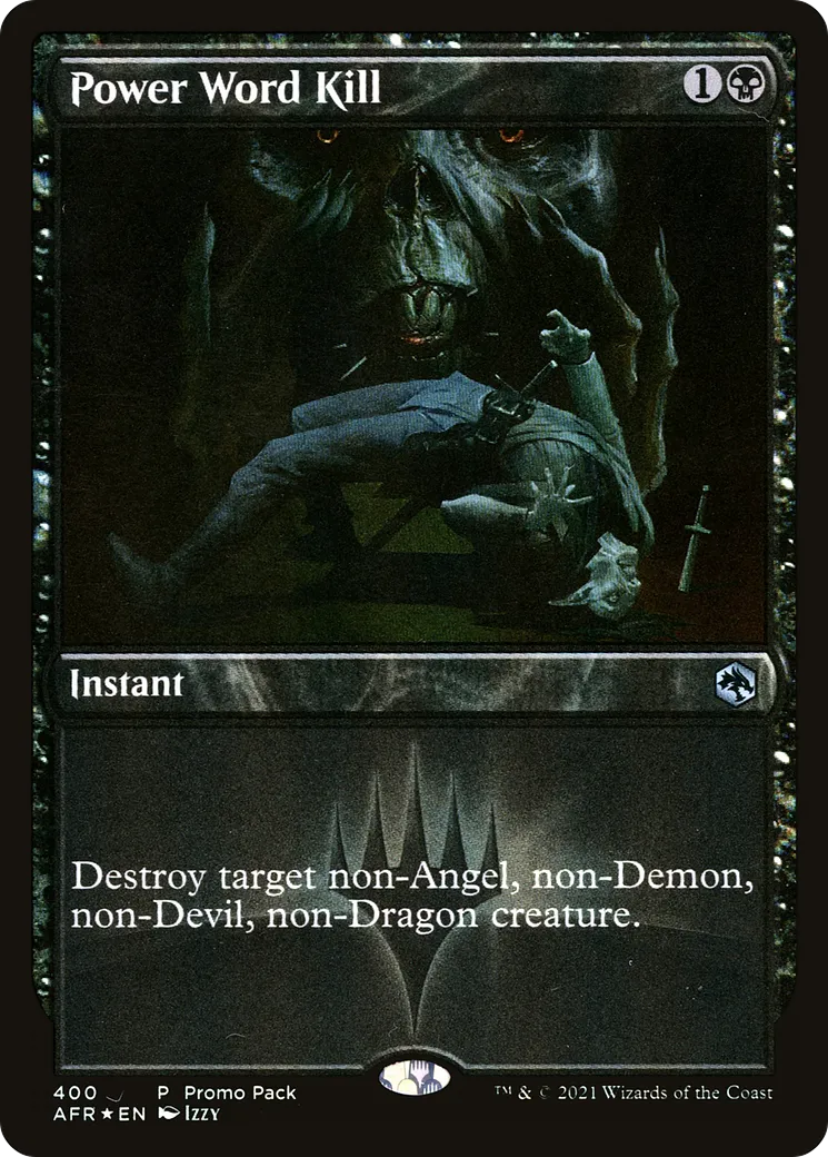 Mot de pouvoir mortel from Adventures in the Forgotten Realms - Magic: The Gathering