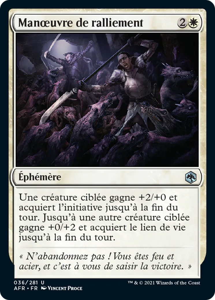 Manœuvre de ralliement — Adventures in the Forgotten Realms — Magic: The Gathering