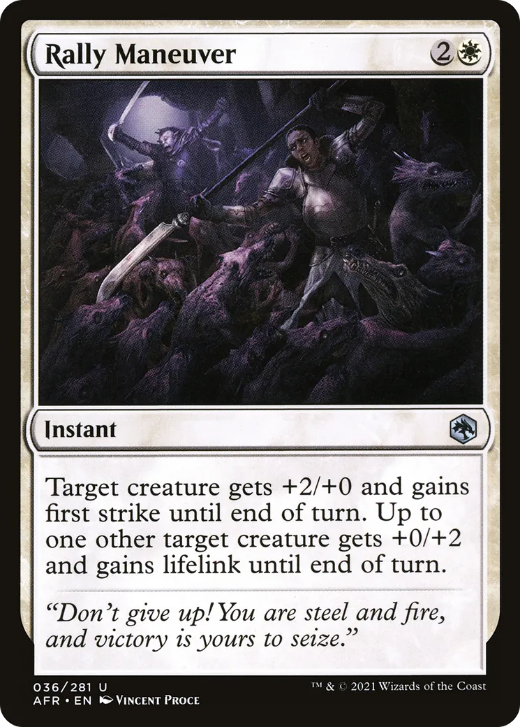 Rally Maneuver — Adventures in the Forgotten Realms — Magic: The Gathering