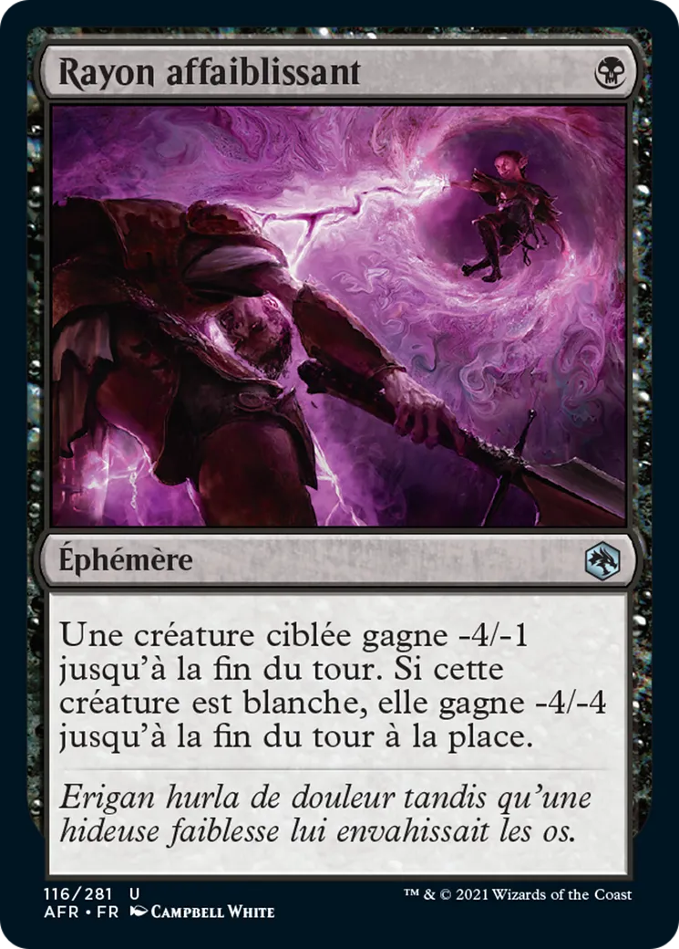 Rayon affaiblissant — Adventures in the Forgotten Realms — Magic: The Gathering