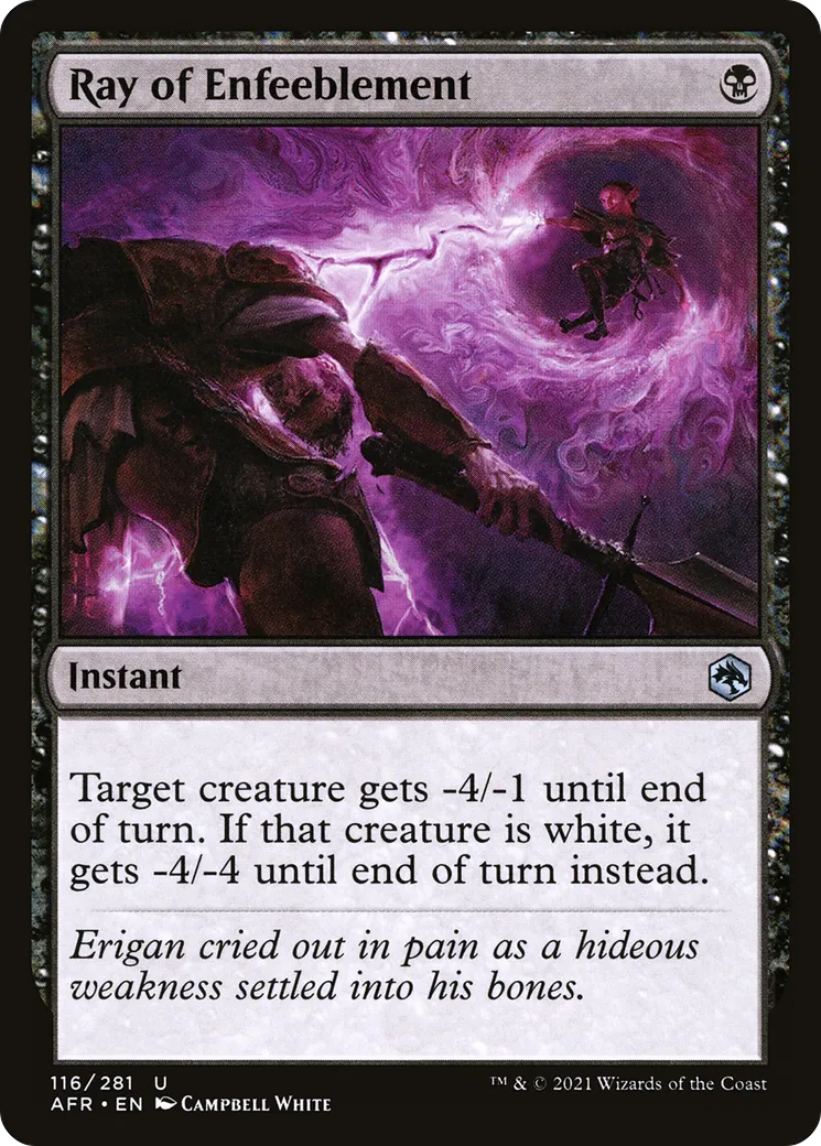Ray of Enfeeblement — Adventures in the Forgotten Realms — Magic: The Gathering