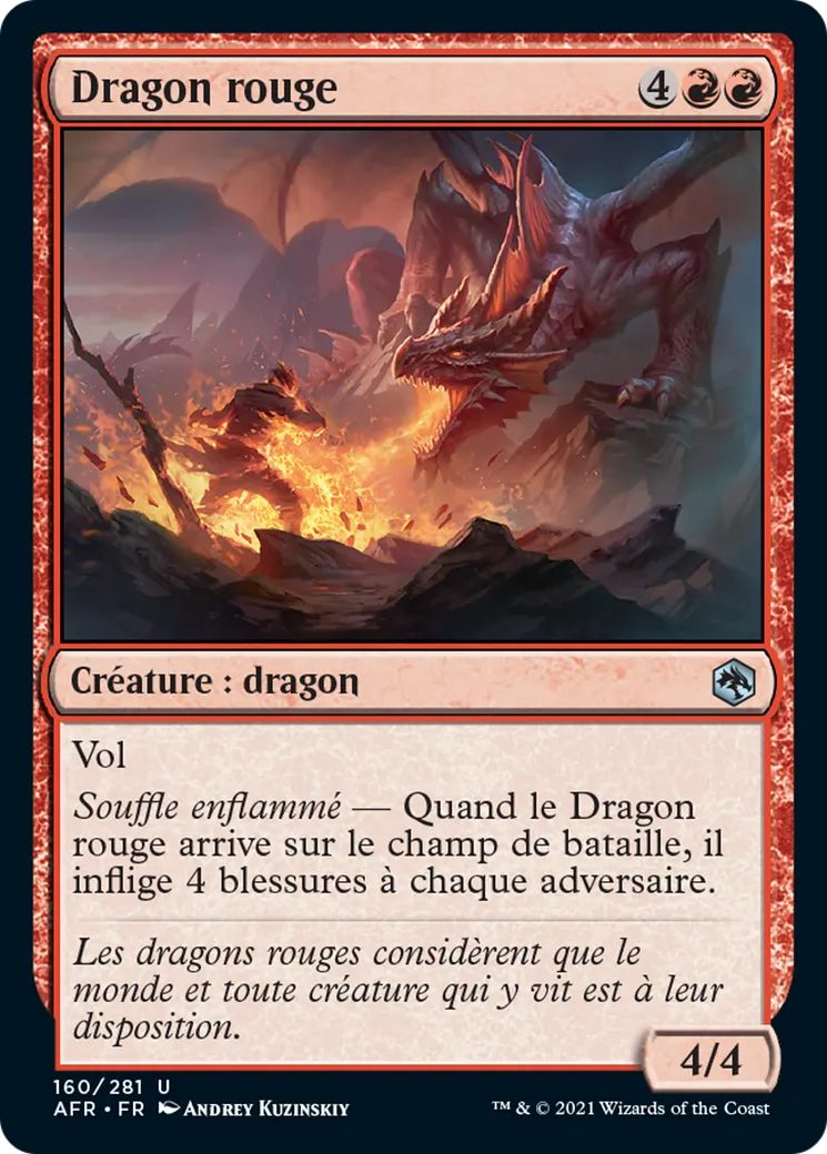 Dragon rouge — Adventures in the Forgotten Realms — Magic: The Gathering