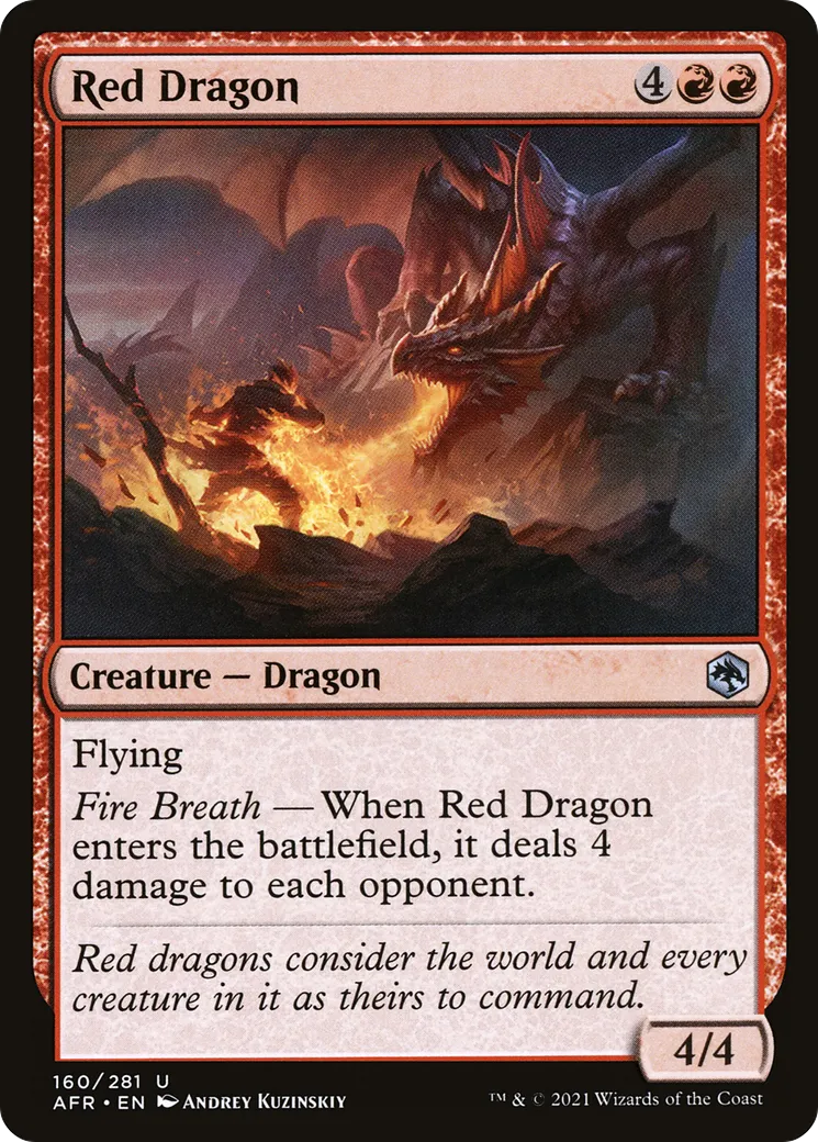 Dragon rouge — Adventures in the Forgotten Realms — Magic: The Gathering