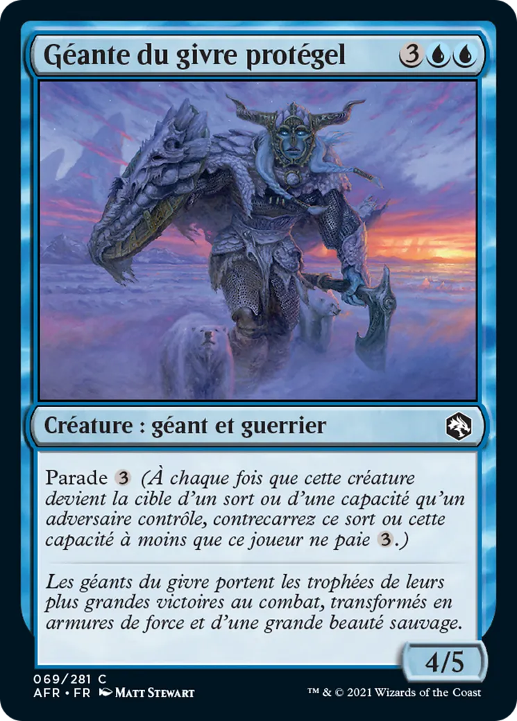 Géante du givre protégel — Adventures in the Forgotten Realms — Magic: The Gathering