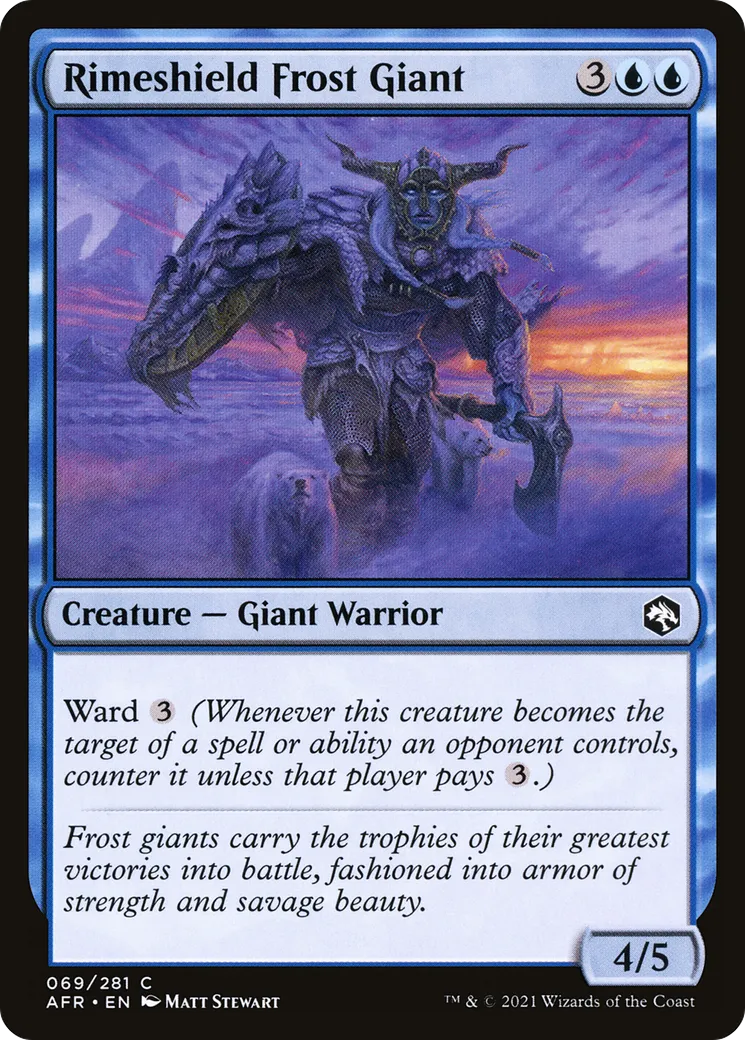 Rimeshield Frost Giant — Adventures in the Forgotten Realms — Magic: The Gathering
