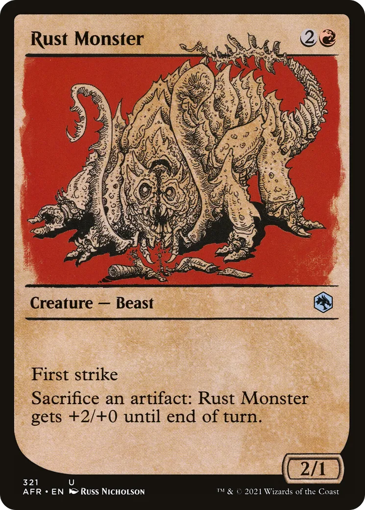 Rust Monster — Adventures in the Forgotten Realms — Magic: The Gathering