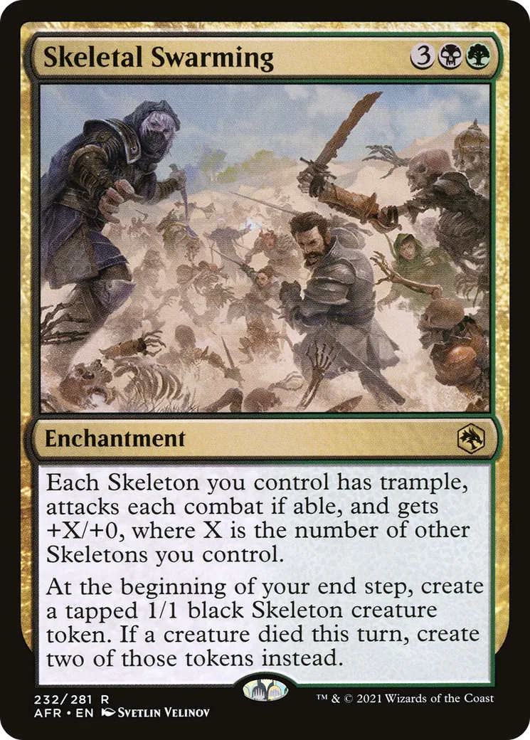 Skeletal Swarming — Adventures in the Forgotten Realms — Magic: The Gathering