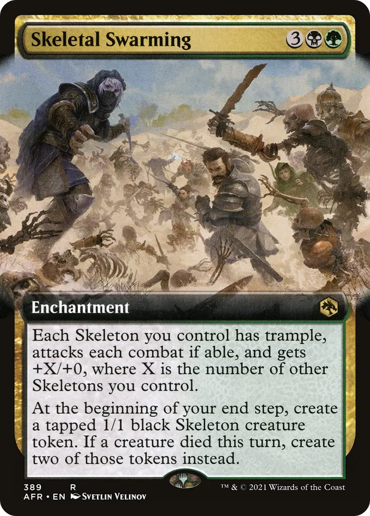 Skeletal Swarming — Adventures in the Forgotten Realms — Magic: The Gathering