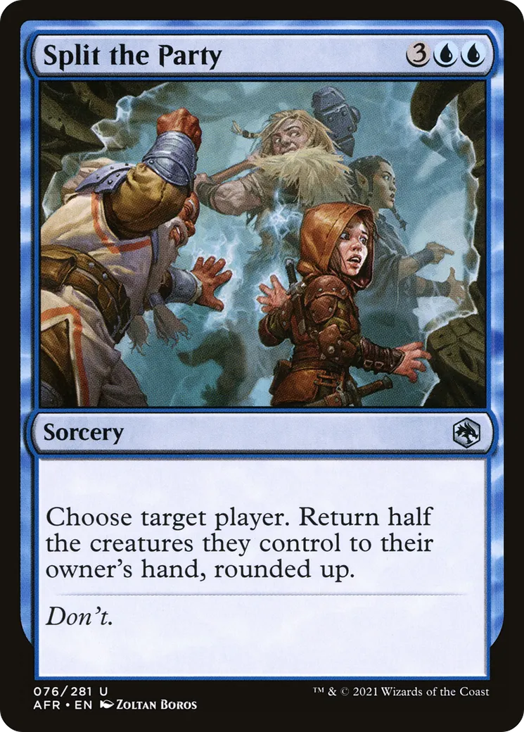 Séparation du groupe — Adventures in the Forgotten Realms — Magic: The Gathering