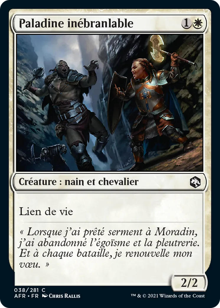Paladine inébranlable — Adventures in the Forgotten Realms — Magic: The Gathering