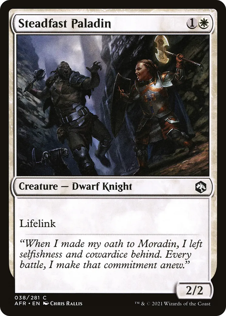 Paladine inébranlable — Adventures in the Forgotten Realms — Magic: The Gathering