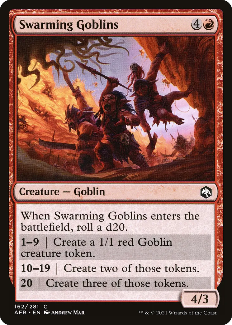 Swarming Goblins — Adventures in the Forgotten Realms — Magic: The Gathering
