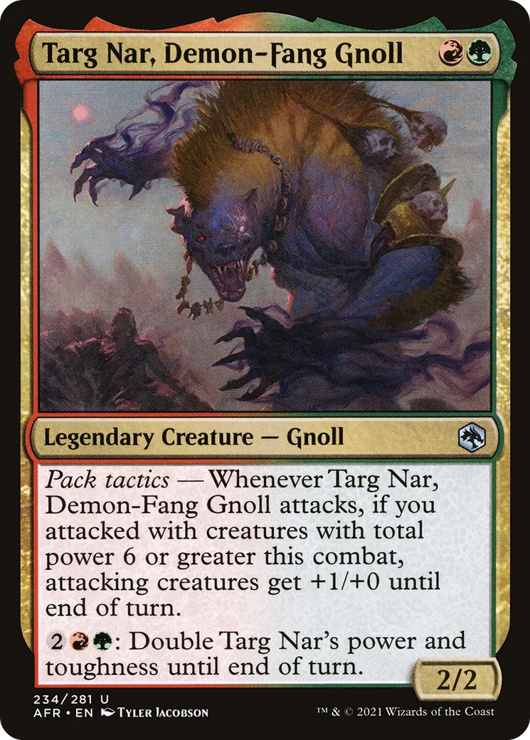 Targ Nar, Demon-Fang Gnoll from Adventures in the Forgotten Realms - Magic: The Gathering