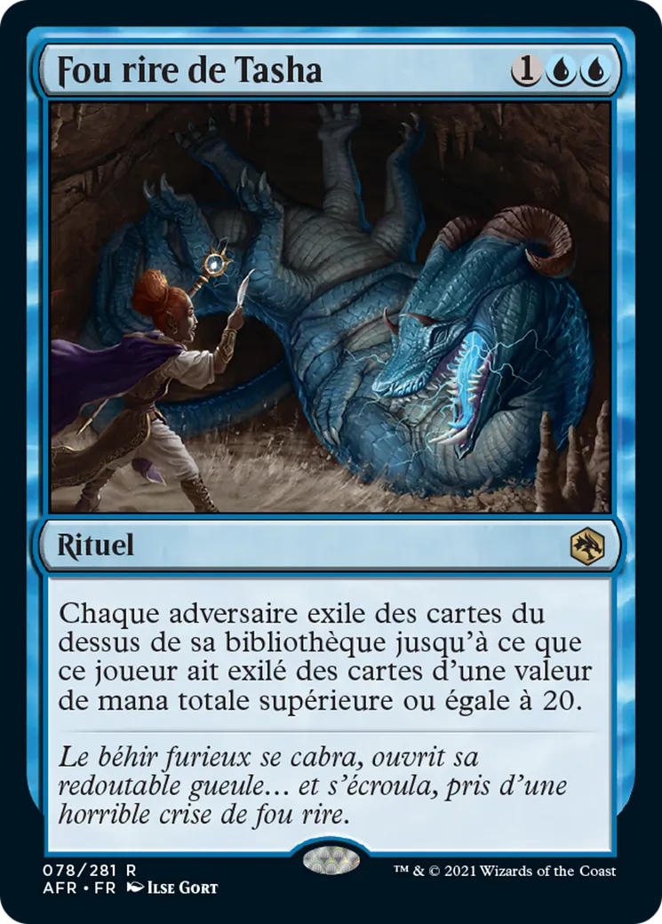 Fou rire de Tasha from Adventures in the Forgotten Realms - Magic: The Gathering