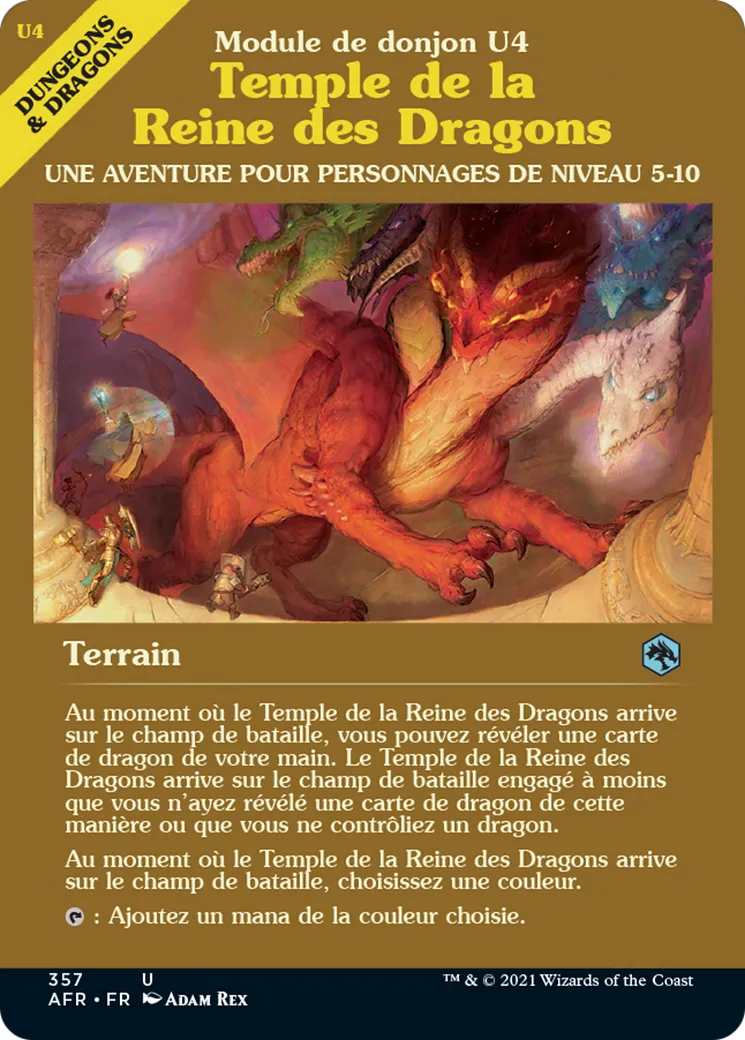 Temple de la Reine des Dragons from Adventures in the Forgotten Realms - Magic: The Gathering