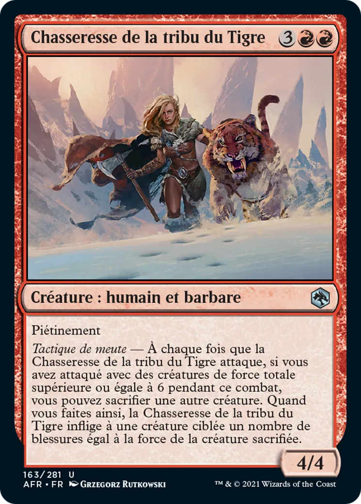 Chasseresse de la tribu du Tigre from Adventures in the Forgotten Realms - Magic: The Gathering