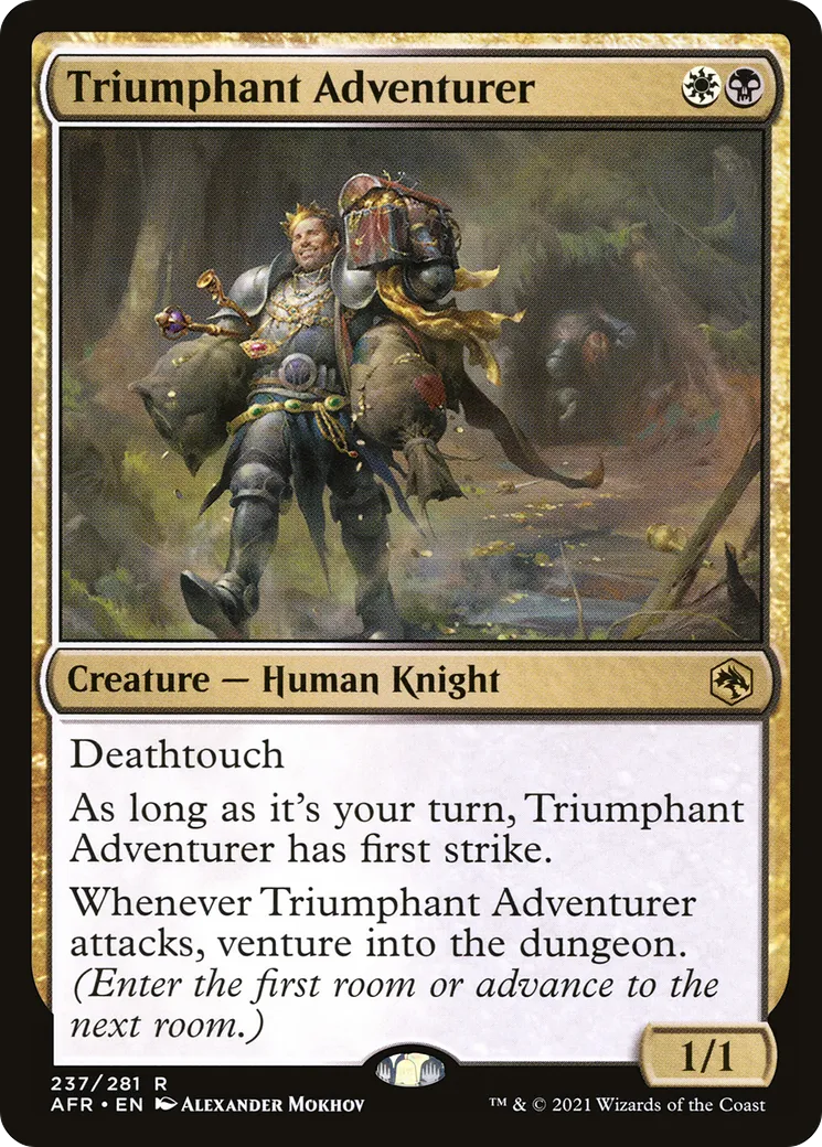 Triumphant Adventurer from Adventures in the Forgotten Realms - Magic: The Gathering