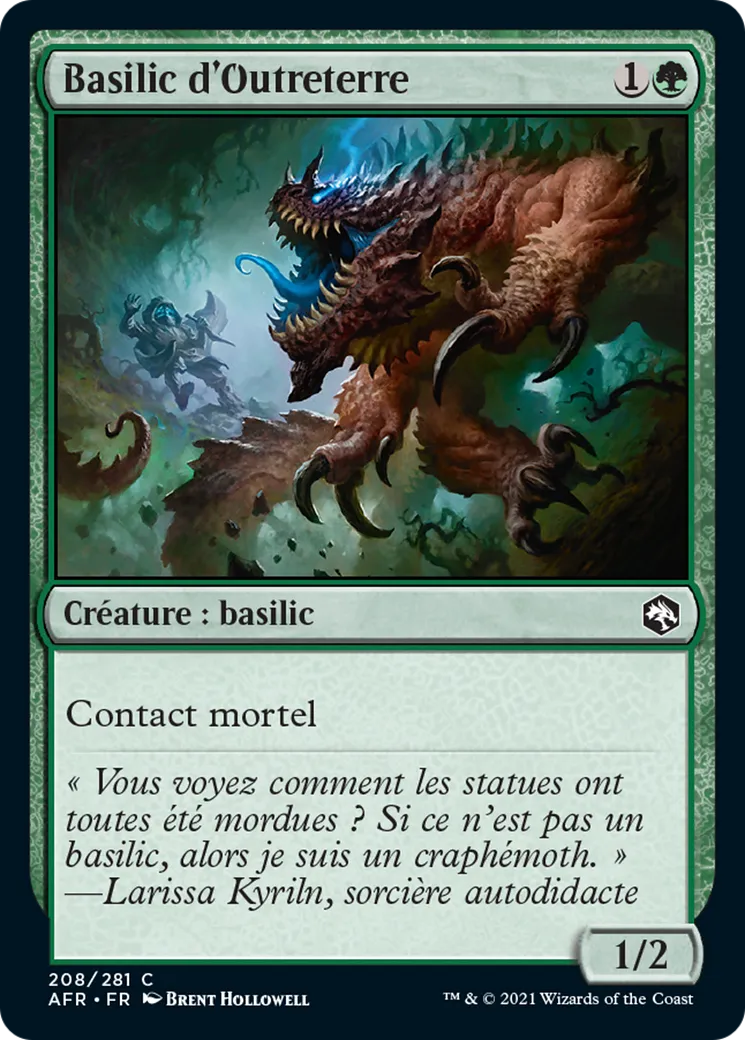 Basilic d'Outreterre — Adventures in the Forgotten Realms — Magic: The Gathering