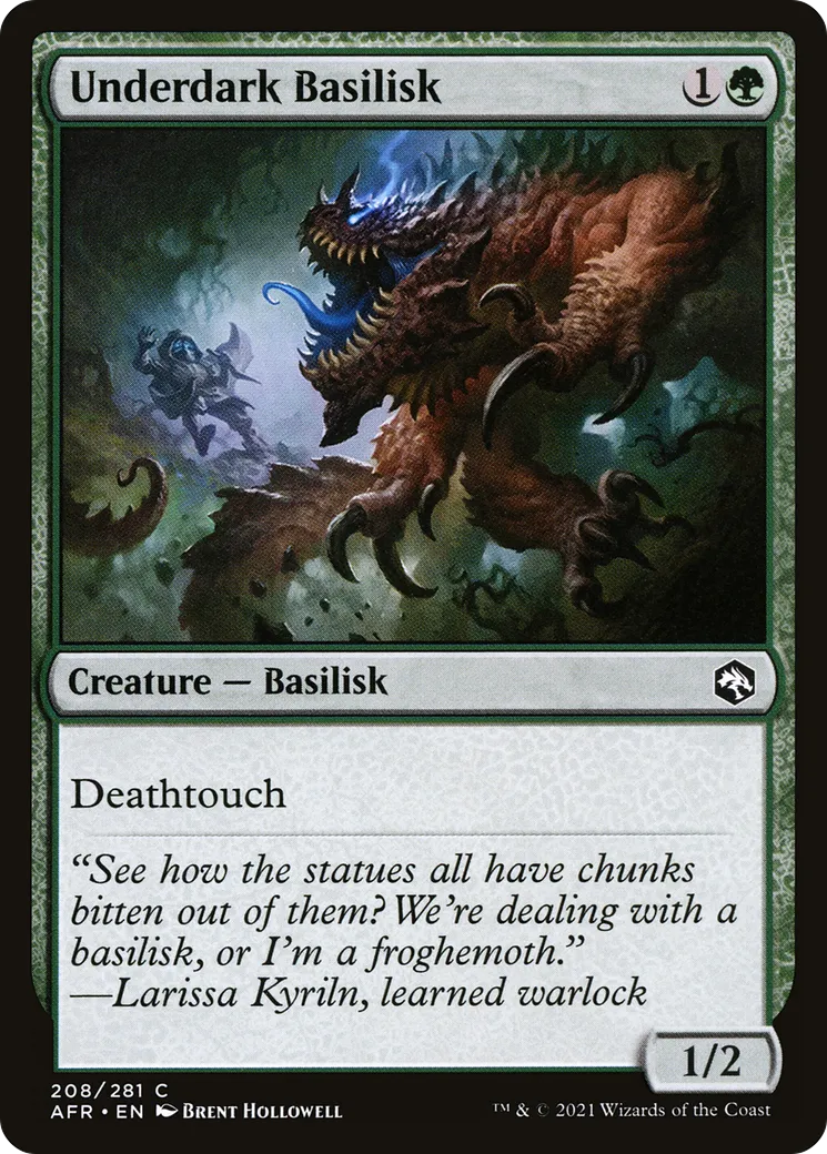 Underdark Basilisk from Adventures in the Forgotten Realms - Magic: The Gathering