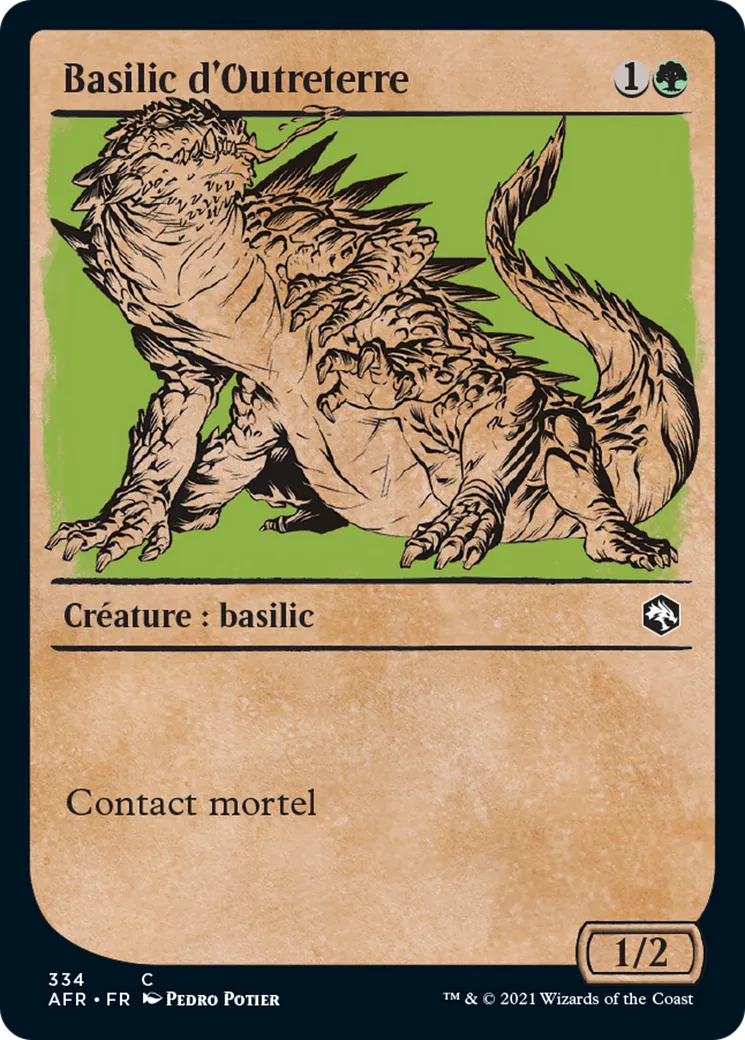 Basilic d'Outreterre — Adventures in the Forgotten Realms — Magic: The Gathering