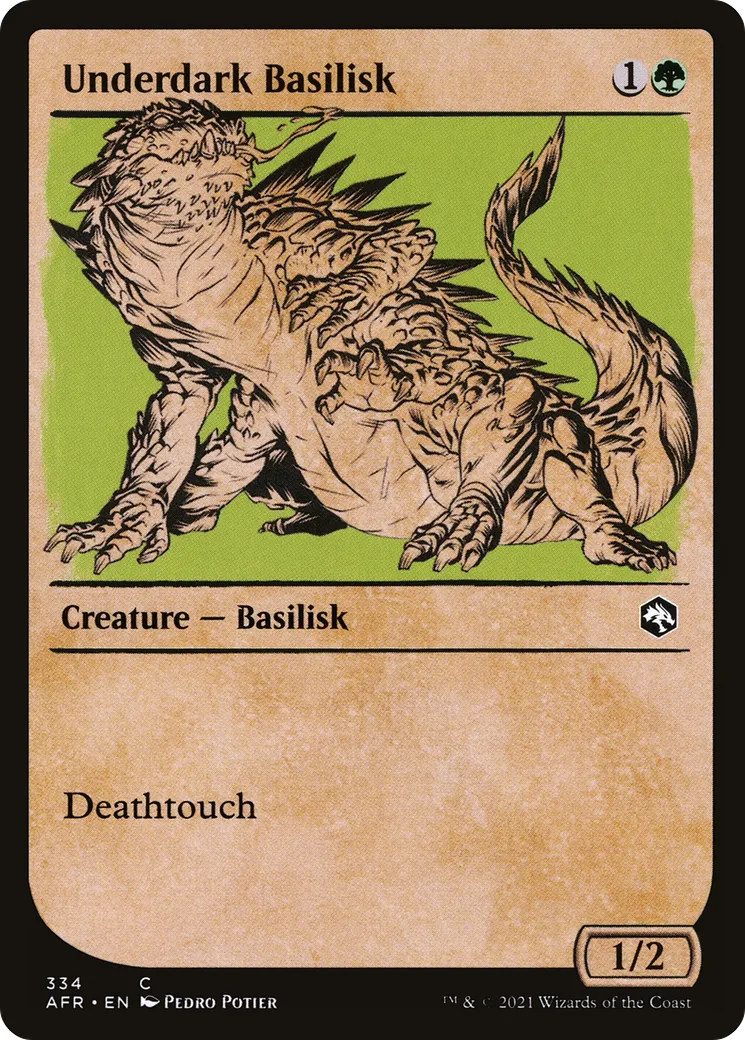 Underdark Basilisk from Adventures in the Forgotten Realms - Magic: The Gathering