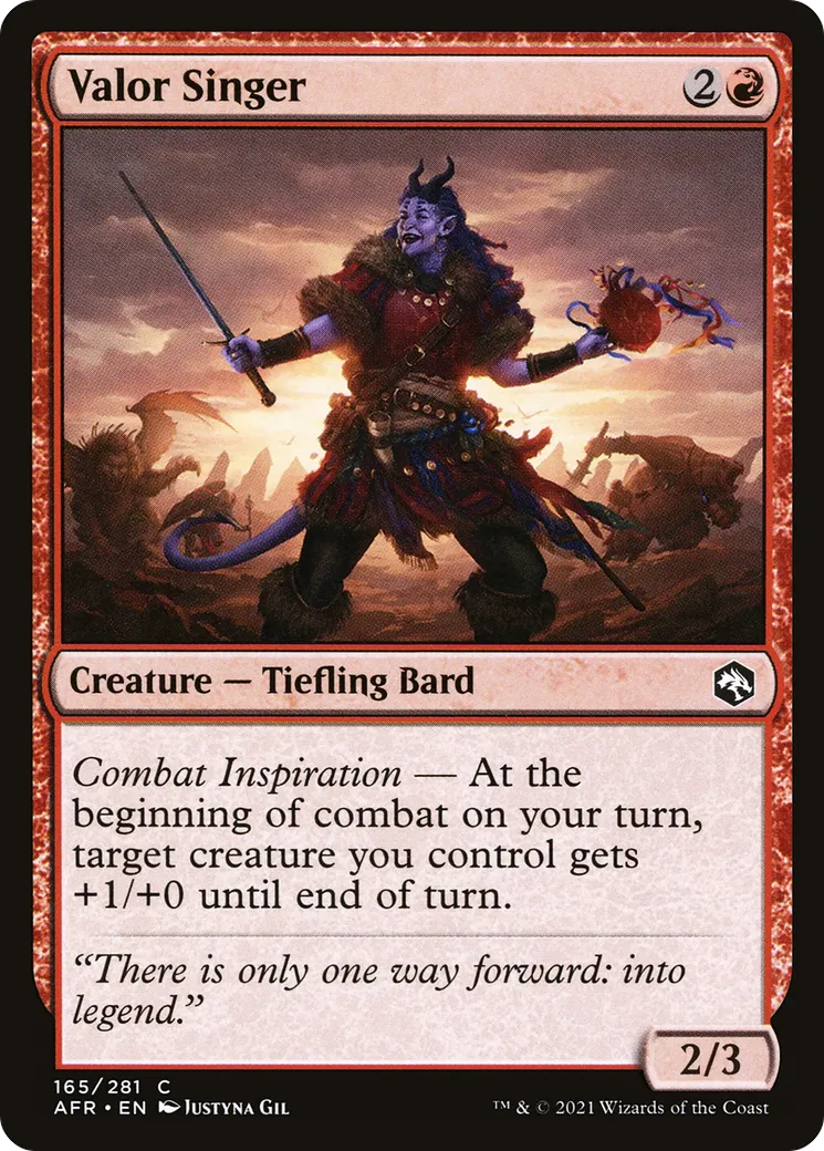 Valor Singer — Adventures in the Forgotten Realms — Magic: The Gathering