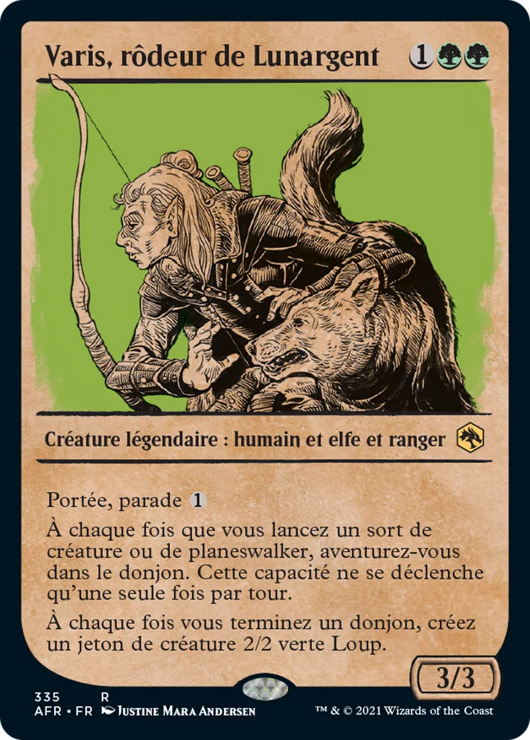 Varis, rôdeur de Lunargent — Adventures in the Forgotten Realms — Magic: The Gathering