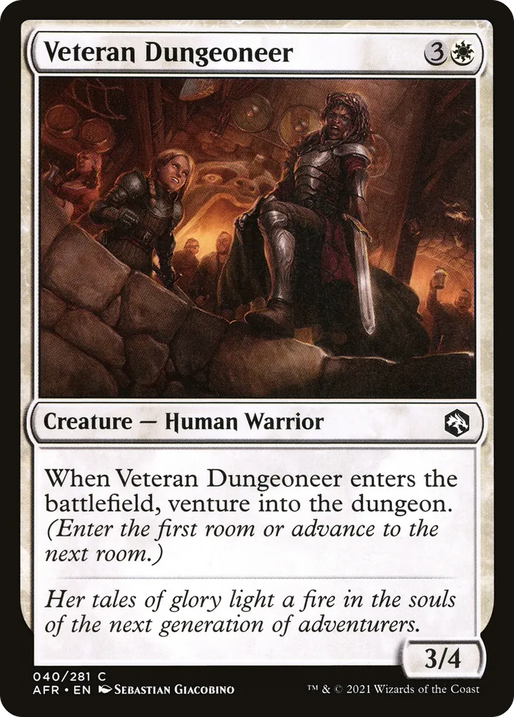 Veteran Dungeoneer — Adventures in the Forgotten Realms — Magic: The Gathering