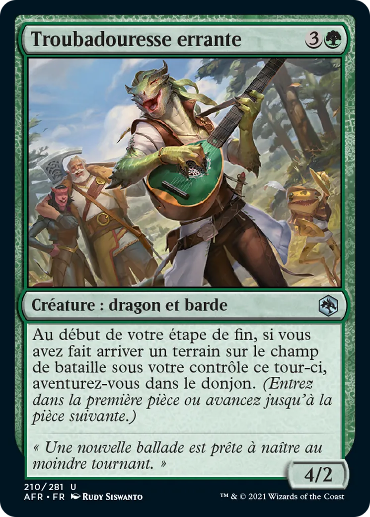 Troubadouresse errante — Adventures in the Forgotten Realms — Magic: The Gathering