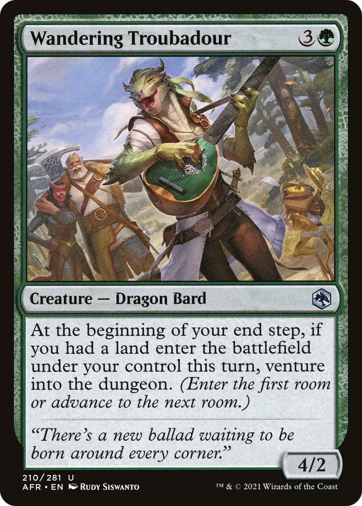Troubadouresse errante — Adventures in the Forgotten Realms — Magic: The Gathering