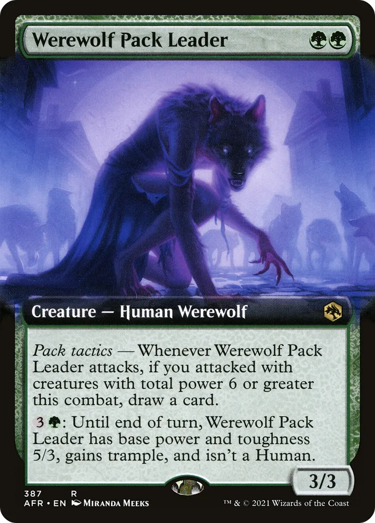 Werewolf Pack Leader — Adventures in the Forgotten Realms — Magic: The Gathering
