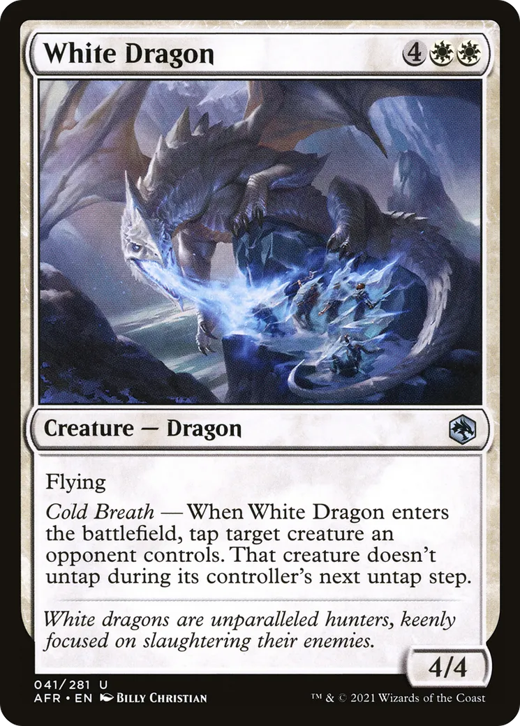 White Dragon from Adventures in the Forgotten Realms - Magic: The Gathering