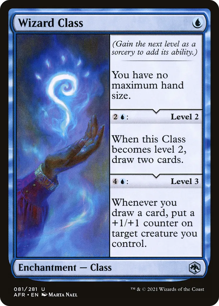 Wizard Class from Adventures in the Forgotten Realms - Magic: The Gathering