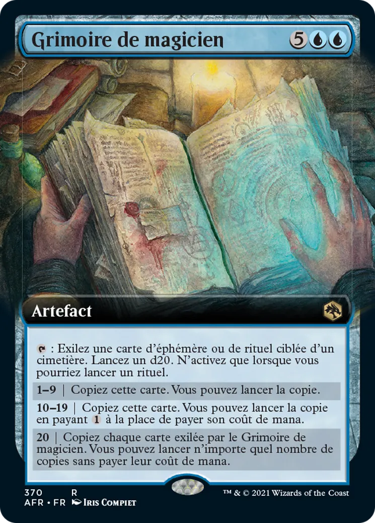 Grimoire de magicien — Adventures in the Forgotten Realms — Magic: The Gathering