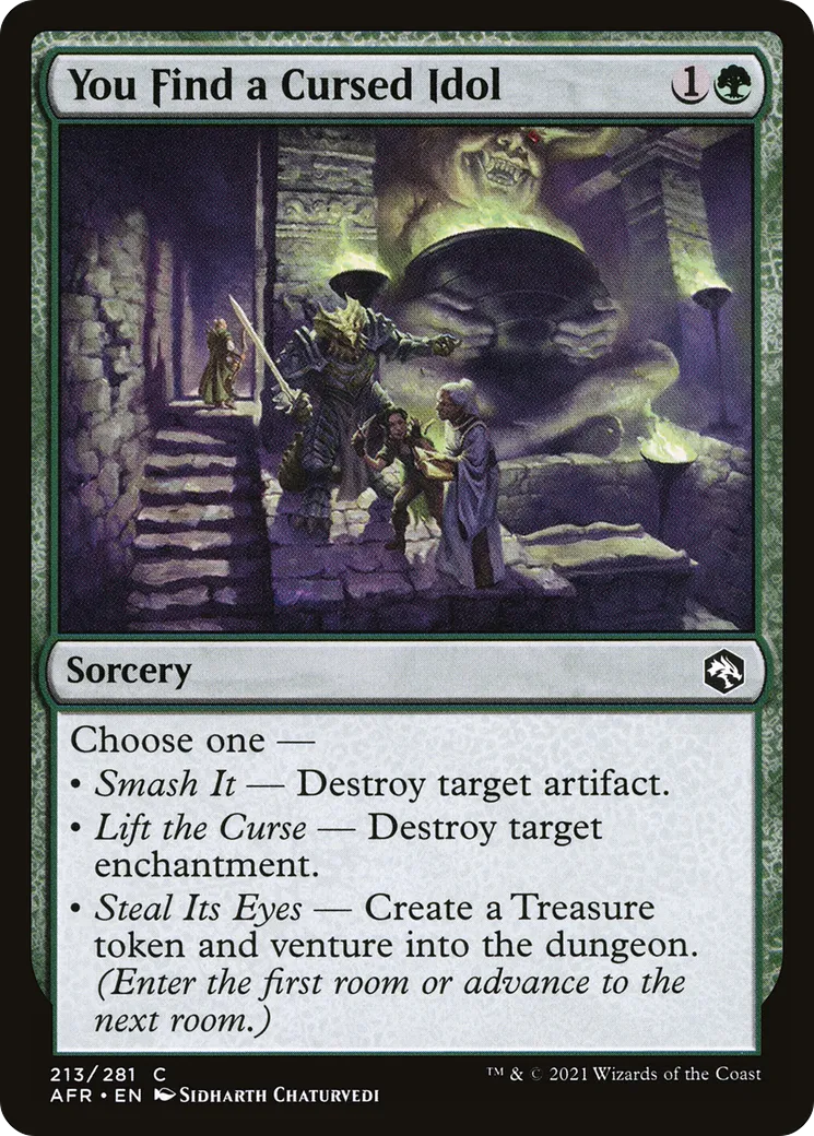 Vous trouvez une idole maudite — Adventures in the Forgotten Realms — Magic: The Gathering
