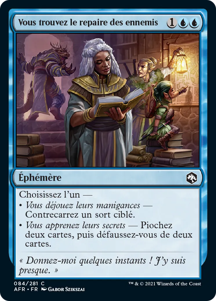 Vous trouvez le repaire des ennemis from Adventures in the Forgotten Realms - Magic: The Gathering