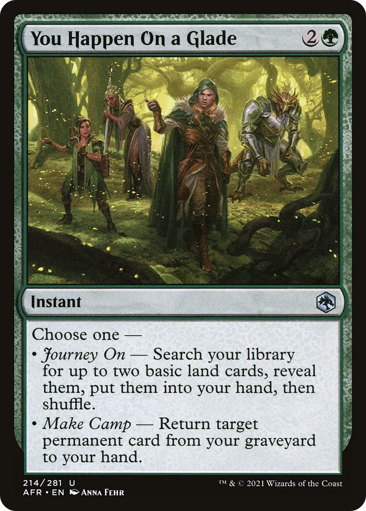 You Happen On a Glade from Adventures in the Forgotten Realms - Magic: The Gathering