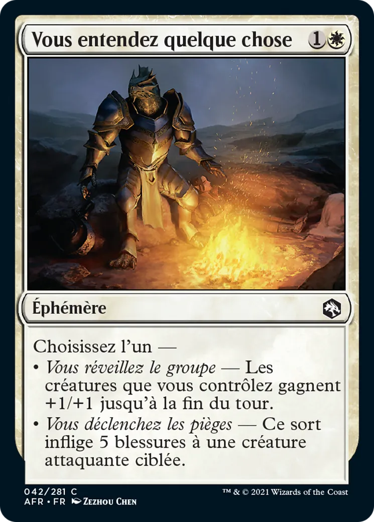 Vous entendez quelque chose — Adventures in the Forgotten Realms — Magic: The Gathering