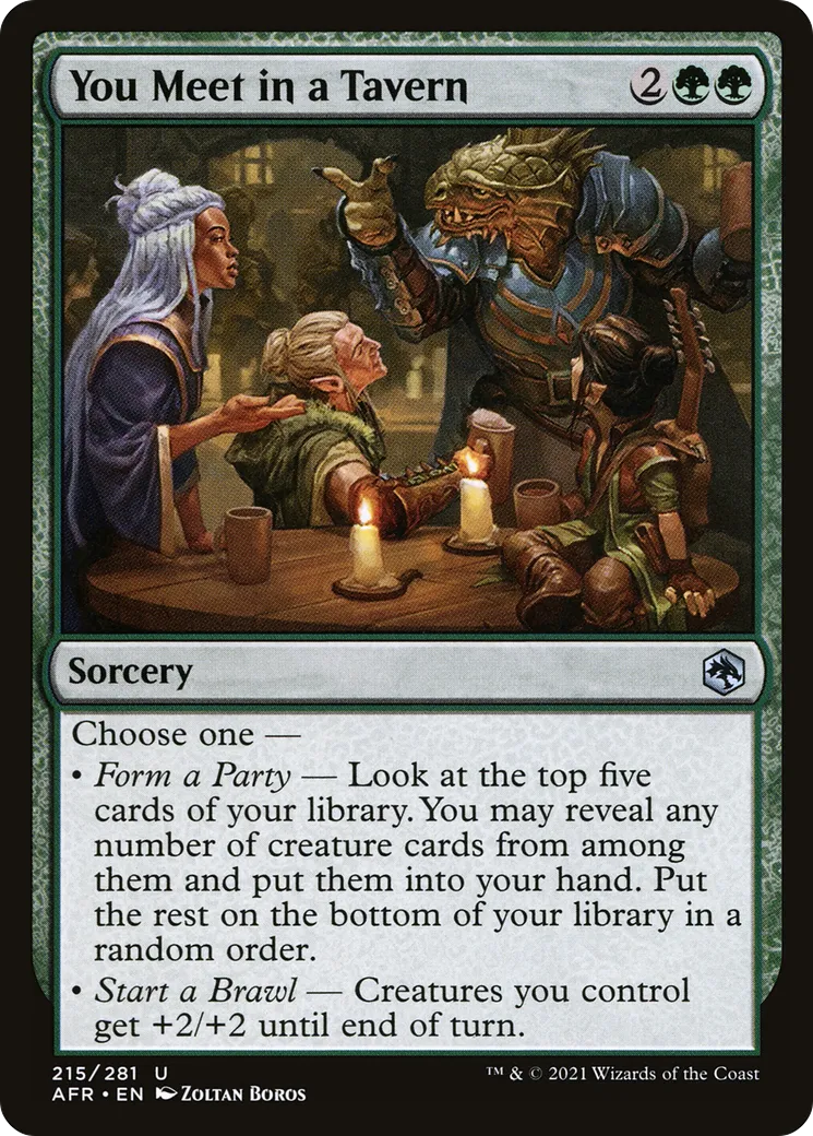 You Meet in a Tavern — Adventures in the Forgotten Realms — Magic: The Gathering