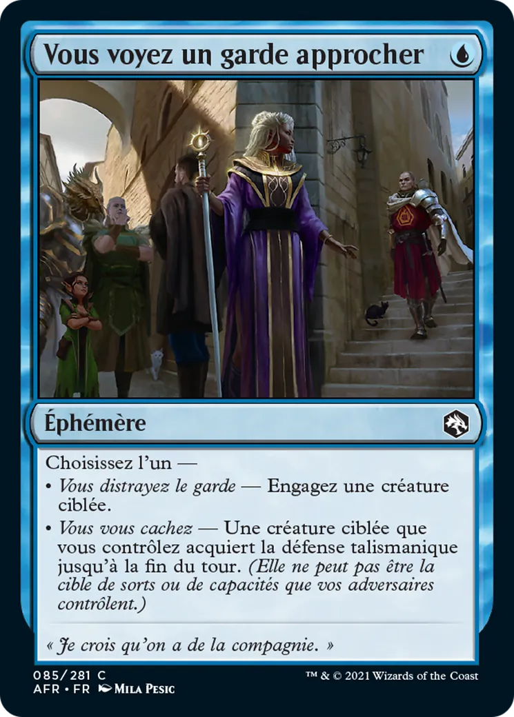 Vous voyez un garde approcher — Adventures in the Forgotten Realms — Magic: The Gathering