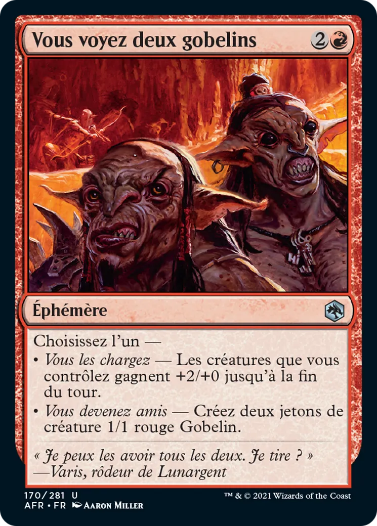Vous voyez deux gobelins — Adventures in the Forgotten Realms — Magic: The Gathering