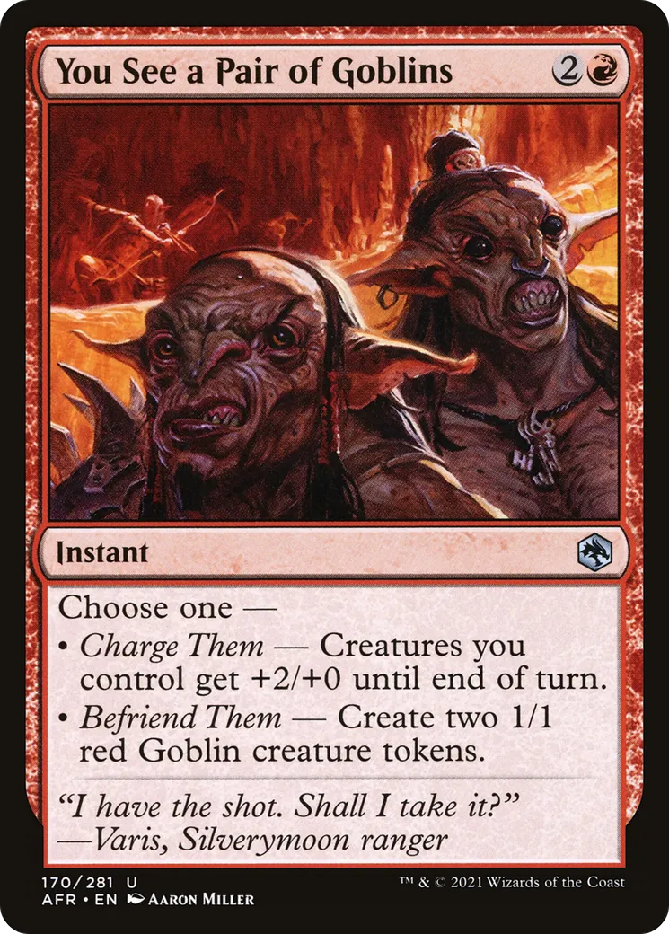 You See a Pair of Goblins — Adventures in the Forgotten Realms — Magic: The Gathering